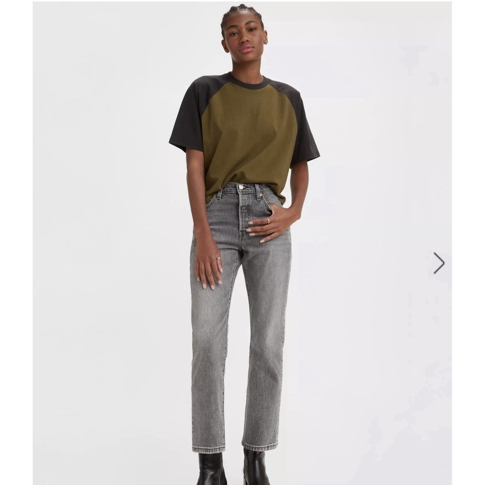 Levi's Classic Crop Women's Grey Denim Jeans Size 10